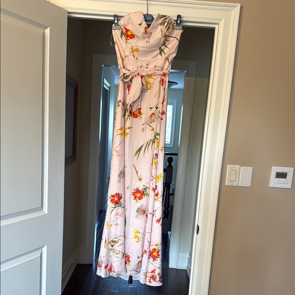 Ted Baker Pink  strapless Maxi Sundress